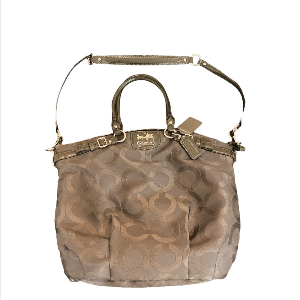 Authentic Coach Madison Lindsey Op Art Satchel